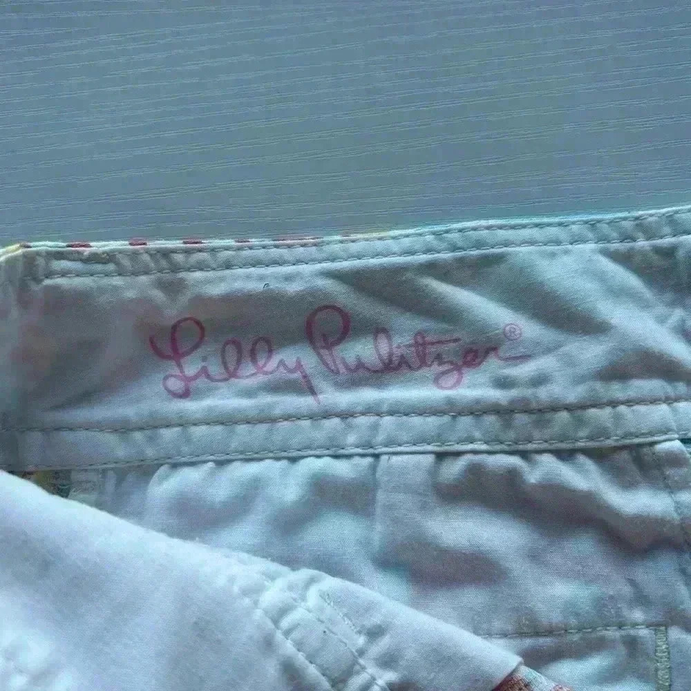 Lilly Pulitzer Callahan Shorts Size 0. 5” inseam Leaf Pattern, vibrant colorful - Picture 4 of 6